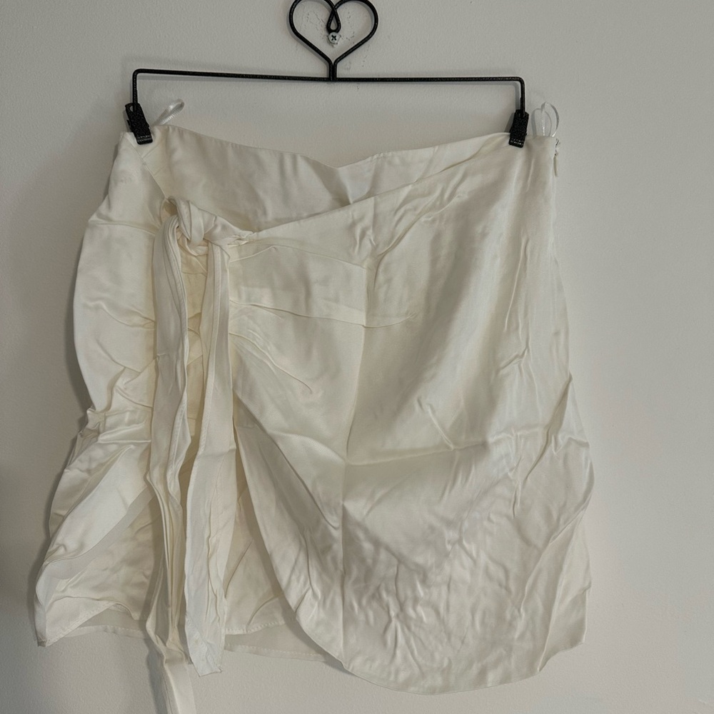White Silky Skirt